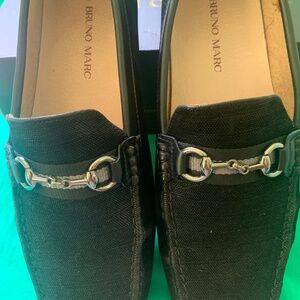 Bruno Marc Mens Slip In Moccasin Black Shoes Size 11